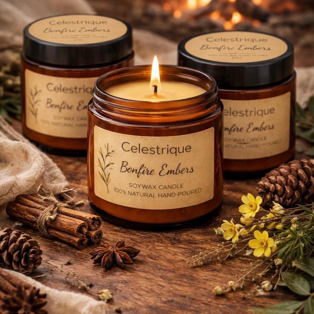 4 Oz. Scented 100% Natural Hand-poured Soy wax Candle